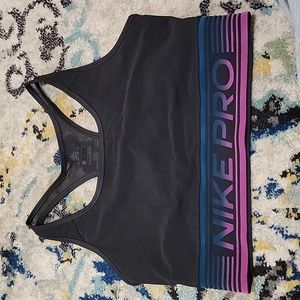 Nike Pro mesh sport bra.